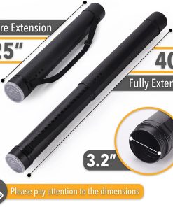 Alternative view of Mr. Pen- Poster Storage Tube with Strap. 25-40 Extendable | for Blueprints. Art work. Maps. Posters. Documents. Portable Durable Round Storage Cases with Lids